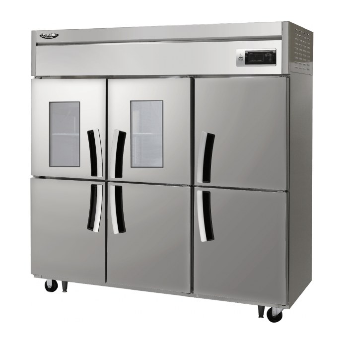 라셀르 직냉식 1700L급 냉동2칸 냉장4칸 (유리도어2) LD-1765RF-2G — 냉장고 리퍼 B급