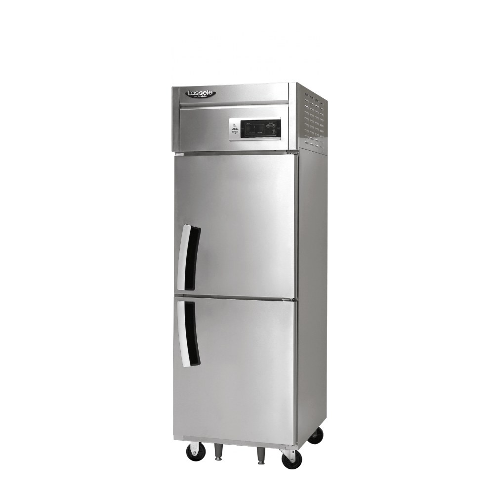 라셀르 직냉식 600L급 냉동1칸 냉장1칸 LD-625RF — 냉장고 리퍼 B급 (사진 1/2)