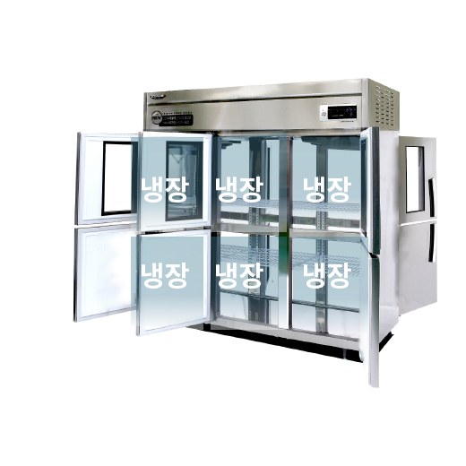 라셀르 간냉식 1700L급 냉장6칸 (양문형/유리도어3) LP-1665R-3G — 냉장고 중고 C급