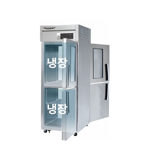 라셀르 간냉식 600L급 냉장2칸 (양문형/유리도어1) LP-525R-1G — 냉장고 중고 B급