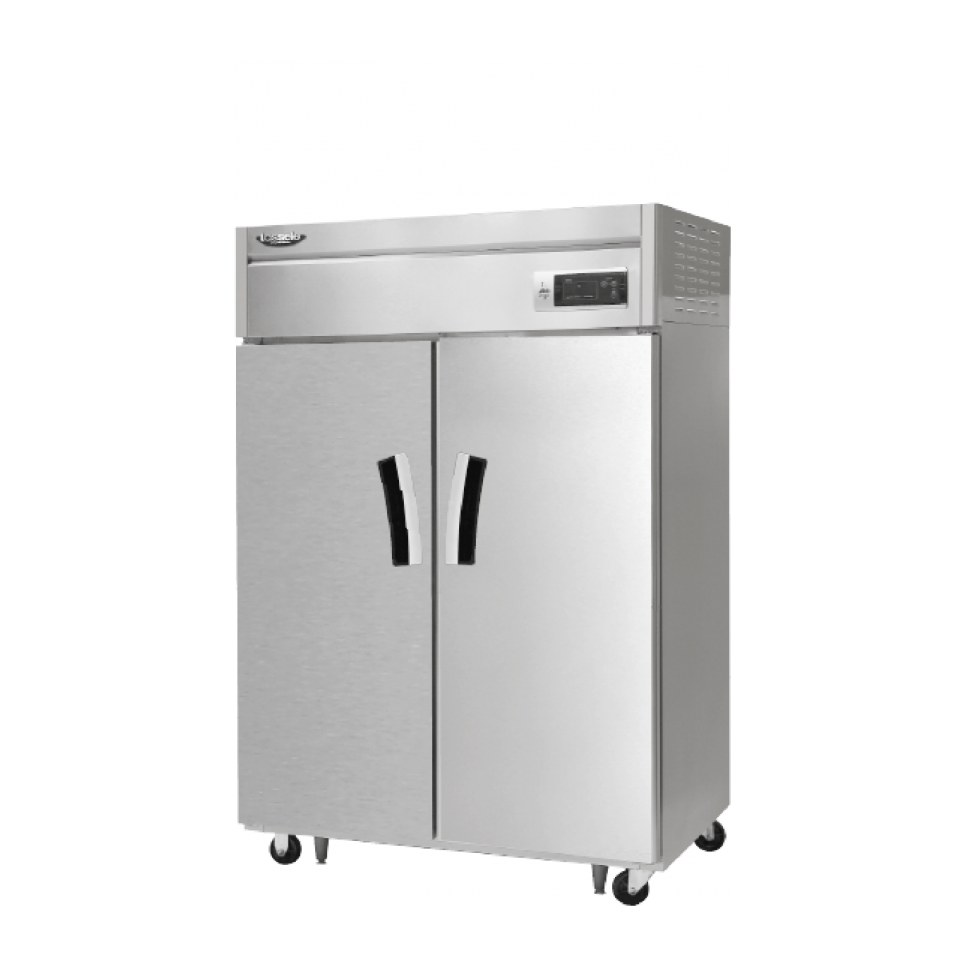 라셀르 간냉식 1100L급 냉동1칸 냉장1칸 (장도어) LS-1025HRF — 냉장고 리퍼 S급 (사진 1/2)