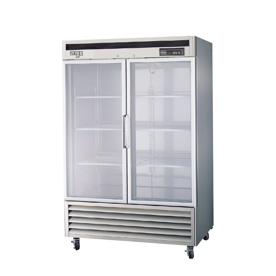 라셀르 간냉식 1100L급 냉장2칸 (디럭스형/유리도어2) LS-1301RN-2G — 냉장고 리퍼 S급
