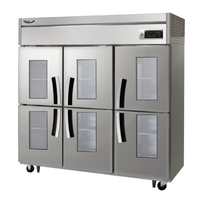 라셀르 간냉식 1700L급 냉장6칸 (유리도어6) LS-1665R-6G — 냉장고 중고 A급