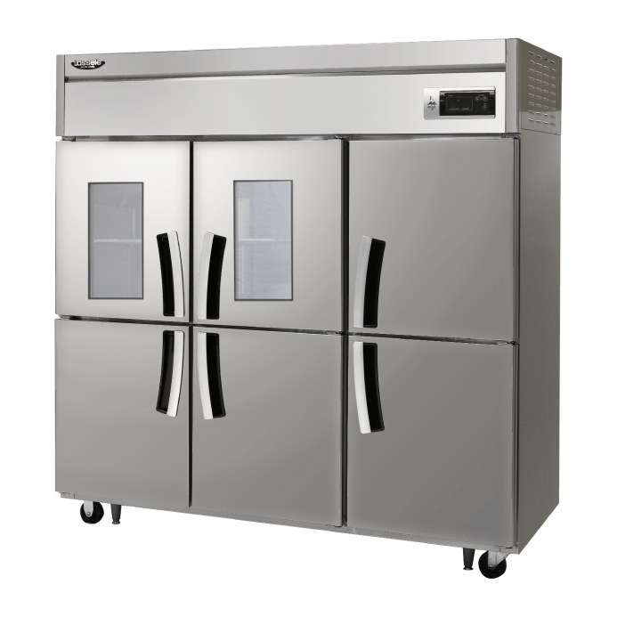라셀르 간냉식 1700L급 냉동2칸 냉장4칸 (유리도어2) LS-1665RF-2G — 냉장고 중고 A급