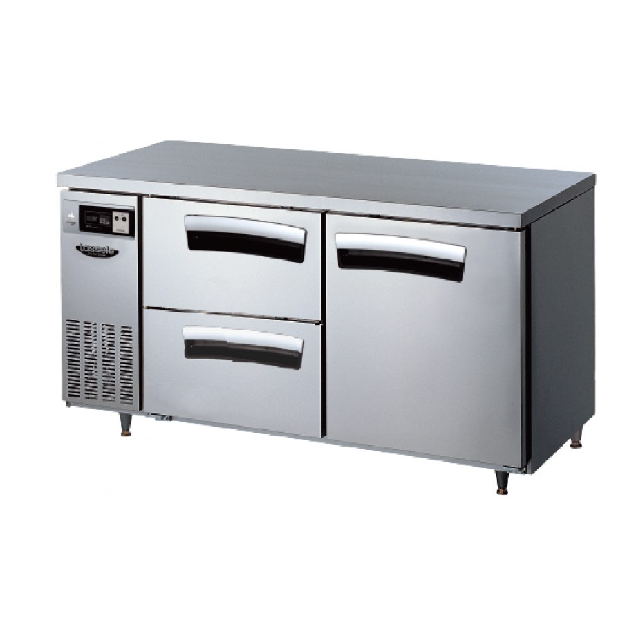 라셀르 간냉식 카페형결합식 1500 냉장3칸 테이블 (DS) LT-1524R-DS — 냉장고 중고 A급