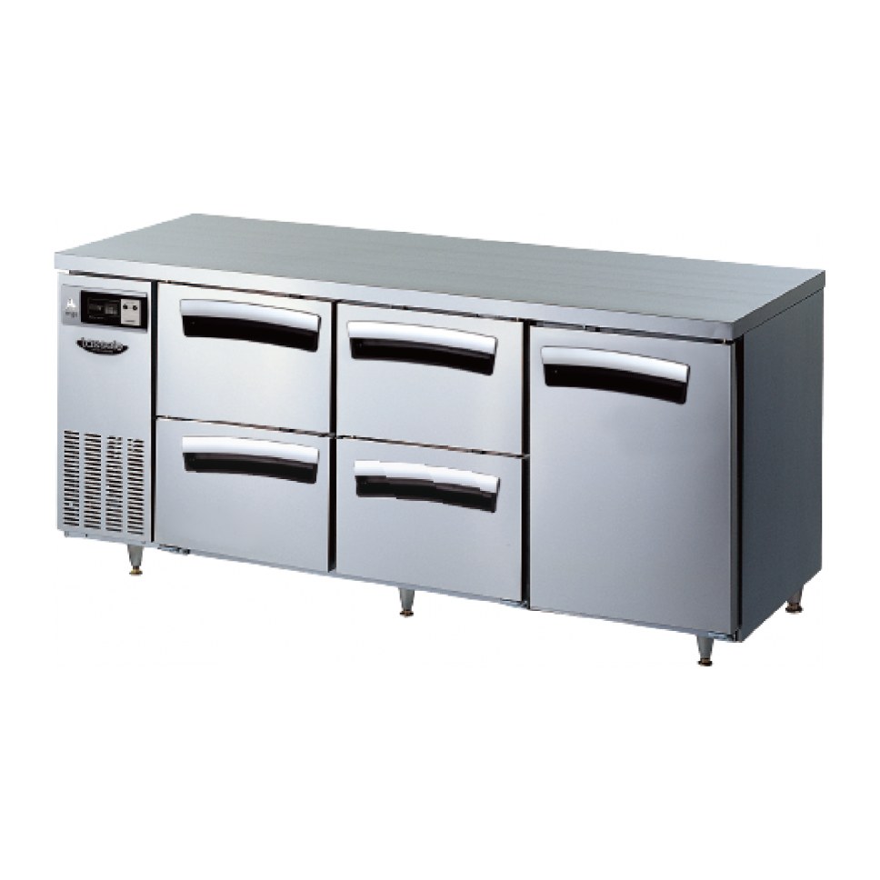 라셀르 간냉식 카페형결합식 1800 냉장5칸 테이블 (DDS) LT-1834R-DDS — 냉장고 리퍼 B급